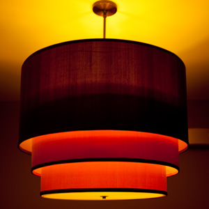 red lamp