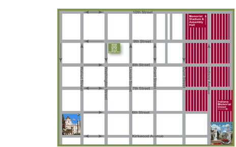 Showers Inn steet map